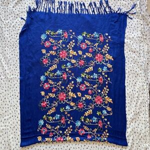 Mexican Embroidered Scarf